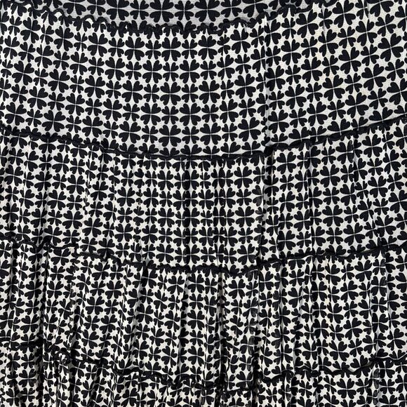 Max Studio Maxi Skirt Women’s Size M Tiered Chiffon Boho Ditsy Girl Ruffle Hem - Picture 14 of 15